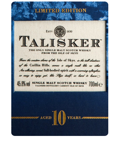 TALISKER WHISKY 10 ANNI